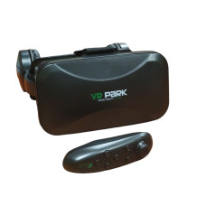 Окуляри шолом віртуальної реальності VR BOX VRPARK 9938 з навушниками та пультом дистанційного керування чорні